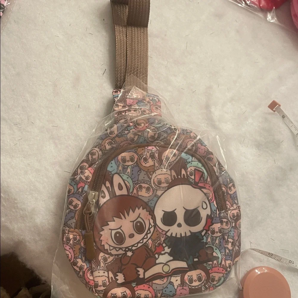 Cute Labubu Character crossbody Socks bracelet, pen Set bundle nwt